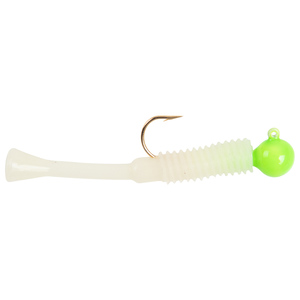 Cubby Lures Mini Mite Ice Fishing Jig - Lime/Glow, 1/16oz