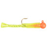 Cubby Lures Mini Mite Ice Fishing Jig - Orange/Clear Chartreuse/Glitter, 1/16oz - Orange/Clear Chartreuse/Glitter
