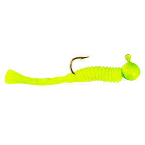 Cubby Lures Mini Mite Ice Fishing Jig - Lime/Silk Chartreuse, 1/32oz