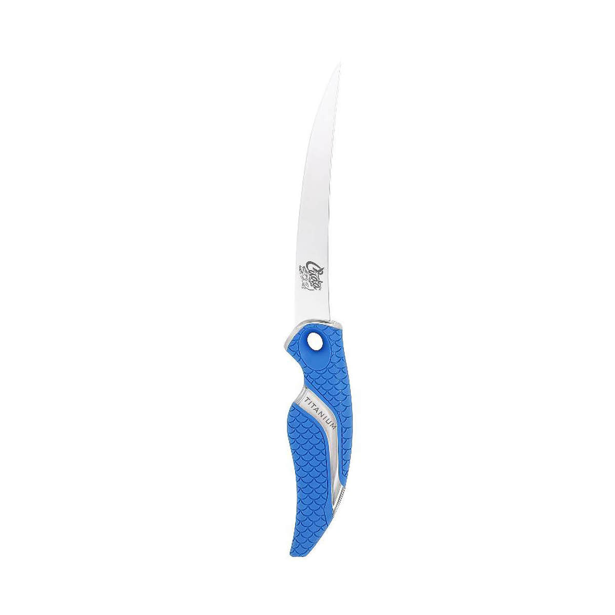 Cuda 6pc Blue Fillet Knife and Sharpener Set - Blue Cuda 6pc Blue Fillet Knife and Sharpener Set - Blue