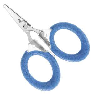 Cuda Titanium Bonded Micro Fishing Scissors - Blue, 3in