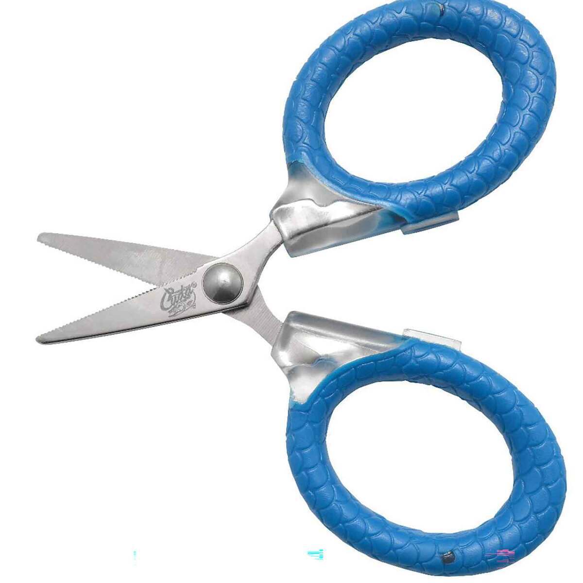 Cuda Titanium Bonded Micro Fishing Scissors - Blue, 3in - Blue 3in Cuda Titanium Bonded Micro Fishing Scissors - Blue, 3in - Blue 3in