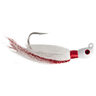 Cumberland Pro Lures Prayer Hair Skirted Jig - White/Red Flash, 1/4oz - White/Red Flash