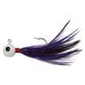 Custom Jigs and Spins Flu Flu Jig Marabou Jig - White/Purple, 1/32oz - White/Purple