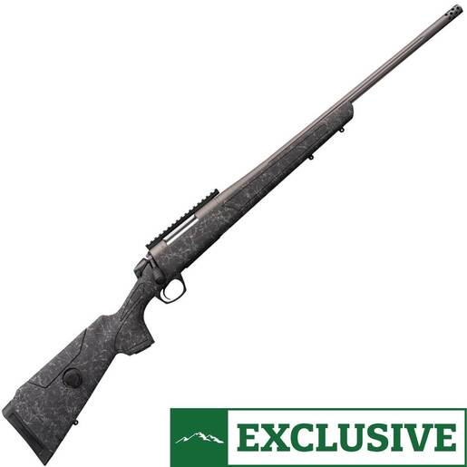 CVA Cascade LRH (Long Range Hunter) 300 Winchester Magnum Tungsten Cerakote/Black with Tungsten Web Bolt Action Rifle – 24in – Camo