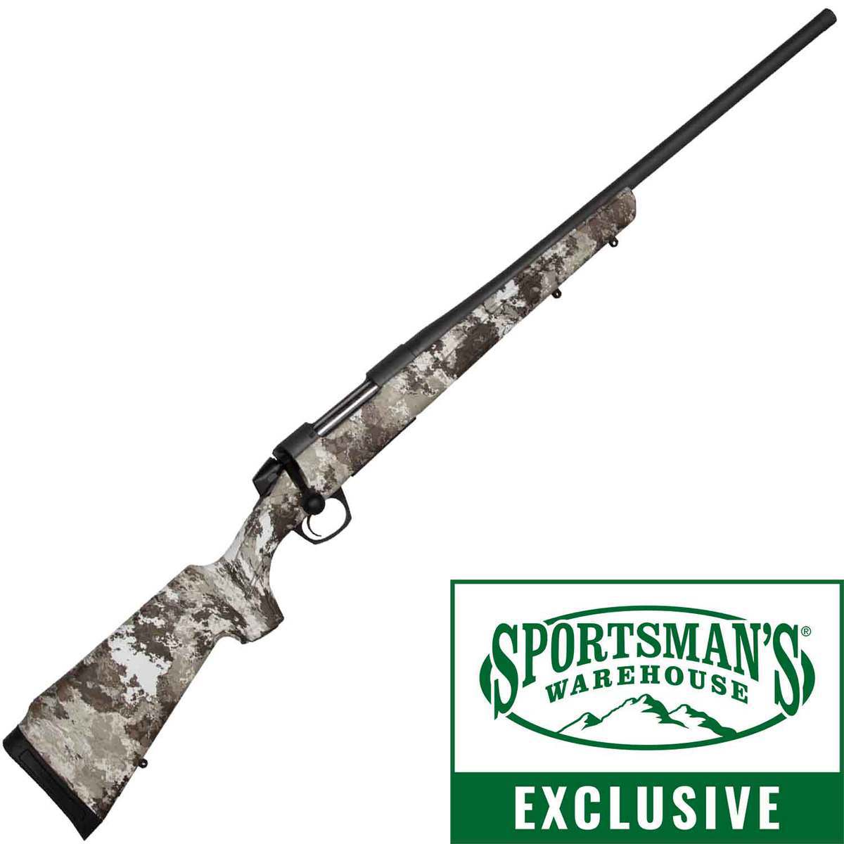 CVA Cascade Veil Alpine Camo/Sniper Gray Cerakote Threaded Barrel Bolt Action Rifle - 300 Winchester Magnum - 24in - Veil Alpine CVA Cascade Veil Alpine Camo/Sniper Gray Cerakote Threaded Barrel Bolt Action Rifle - 300 Winchester Magnum - 24in - Veil Alpine