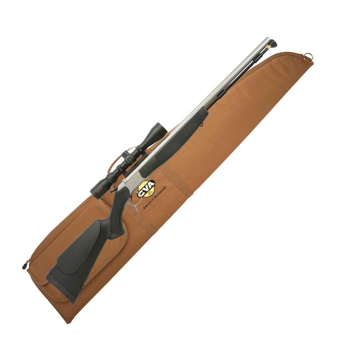CVA Optima V2 50 Caliber Stainless Steel Hammer Fire In-Line Muzzleloader - 26in - Black CVA Optima V2 50 Caliber Stainless Steel Hammer Fire In-Line Muzzleloader - 26in - Black