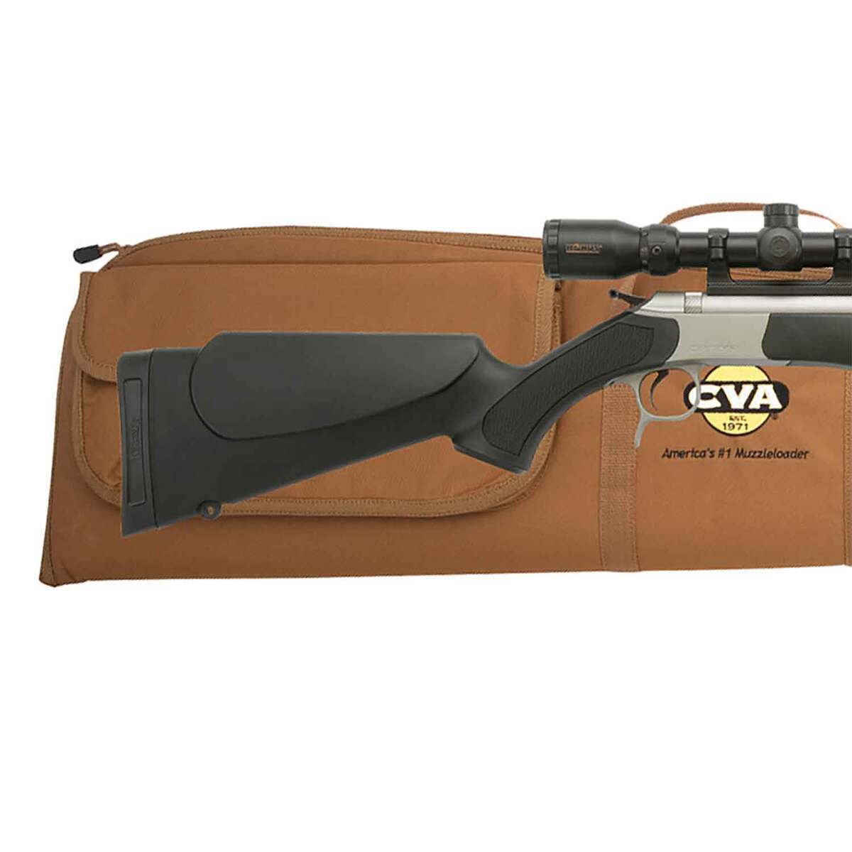 CVA Optima V2 50 Caliber Stainless Steel Hammer Fire In-Line Muzzleloader - 26in - Black CVA Optima V2 50 Caliber Stainless Steel Hammer Fire In-Line Muzzleloader - 26in - Black