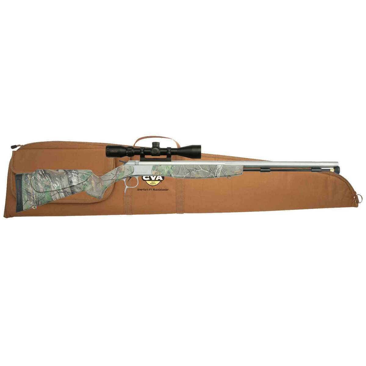 CVA Optima V2 50 Caliber Stainless Xtra Green Break Action Muzzleloader - 26in - Camo CVA Optima V2 50 Caliber Stainless Xtra Green Break Action Muzzleloader - 26in - Camo