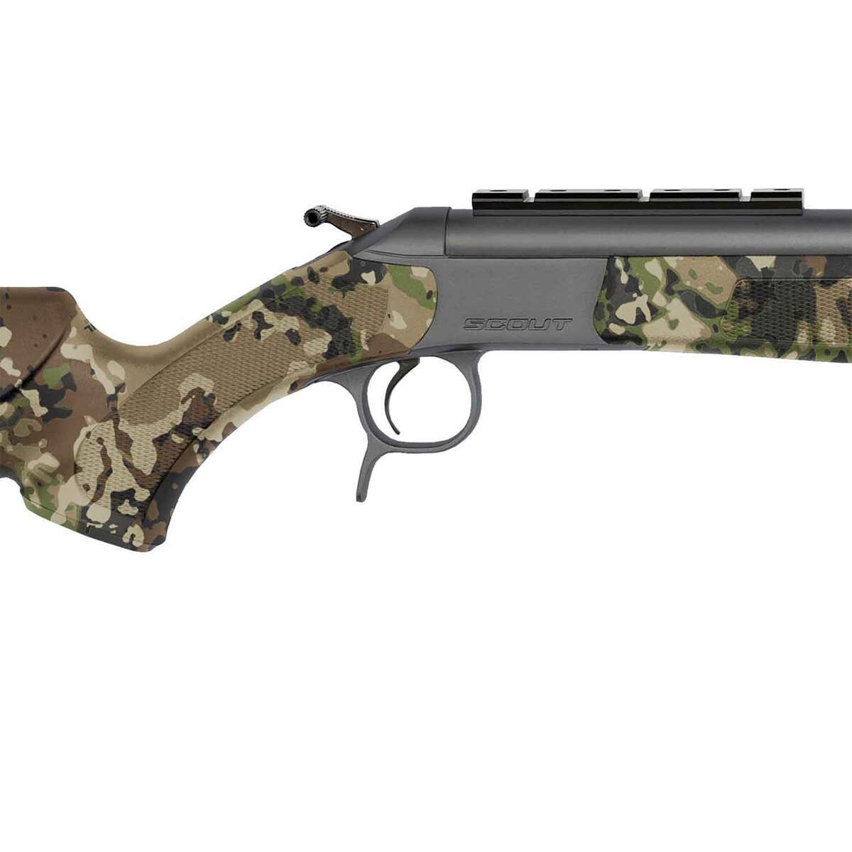 CVA Scout Takedown Sniper Gray Cerakote Killik Veil Summit Camo Break Action Rifle - 35 Whelen - 25in - Veil Summit Camo and Sniper Gray CVA Scout Takedown Sniper Gray Cerakote Killik Veil Summit Camo Break Action Rifle - 35 Whelen - 25in - Veil Summit Camo and Sniper Gray