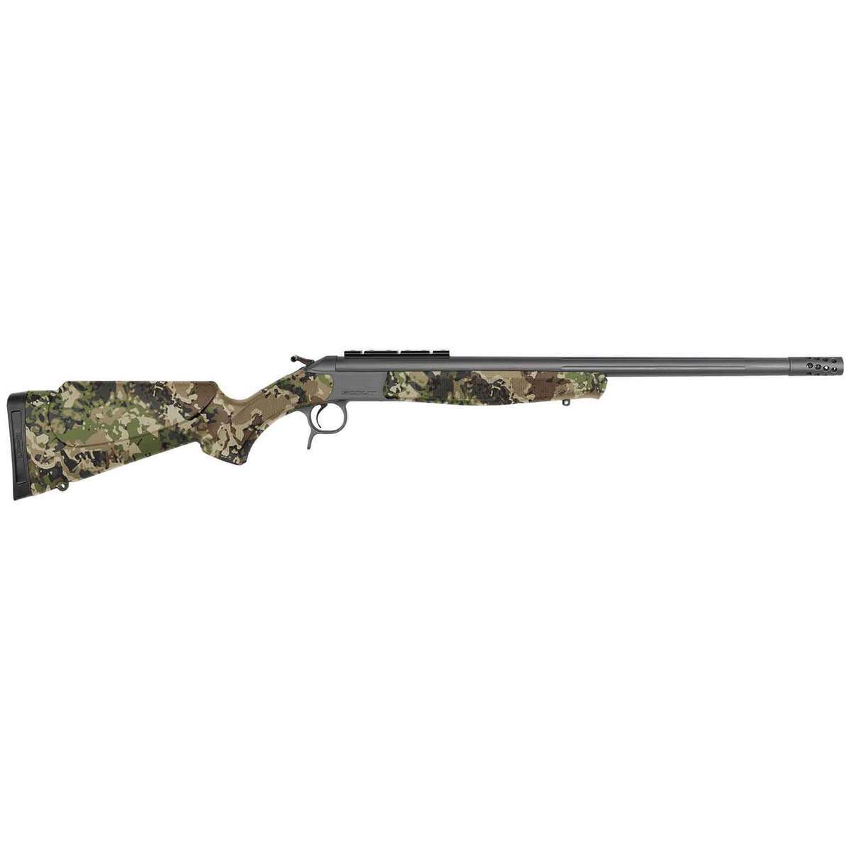 CVA Scout Takedown Sniper Gray Cerakote Killik Veil Summit Camo Break Action Rifle - 45-70 Government - 25in - Veil Summit Camo and Sniper Gray CVA Scout Takedown Sniper Gray Cerakote Killik Veil Summit Camo Break Action Rifle - 45-70 Government - 25in - Veil Summit Camo and Sniper Gray