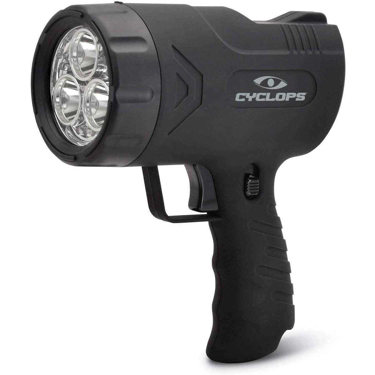 cyclops rechargeable flashlight 1000-Lumen LED Spotlight with 550m Long-Range Beam, Durable Polymer Housing, CYC-1000HHS Whether youre camping Cyclops Rechargeable Pocket Flashlight 1200