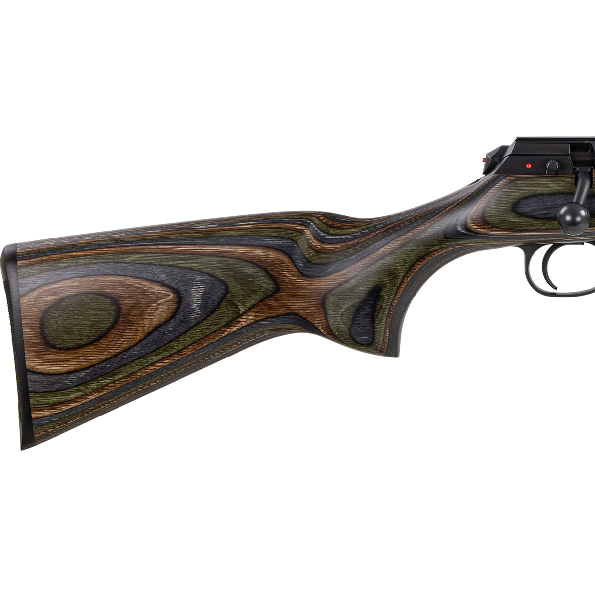 CZ USA 457 Scout Black/Laminate Bolt Action Rifle - 22 Long Rifle - 16in - Beechwood Laminate CZ USA 457 Scout Black/Laminate Bolt Action Rifle - 22 Long Rifle - 16in - Beechwood Laminate