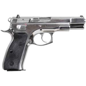 CZ USA 75 B 9mm Luger 4.6in High Polished Stainless Steel Pistol - 10+1 Rounds