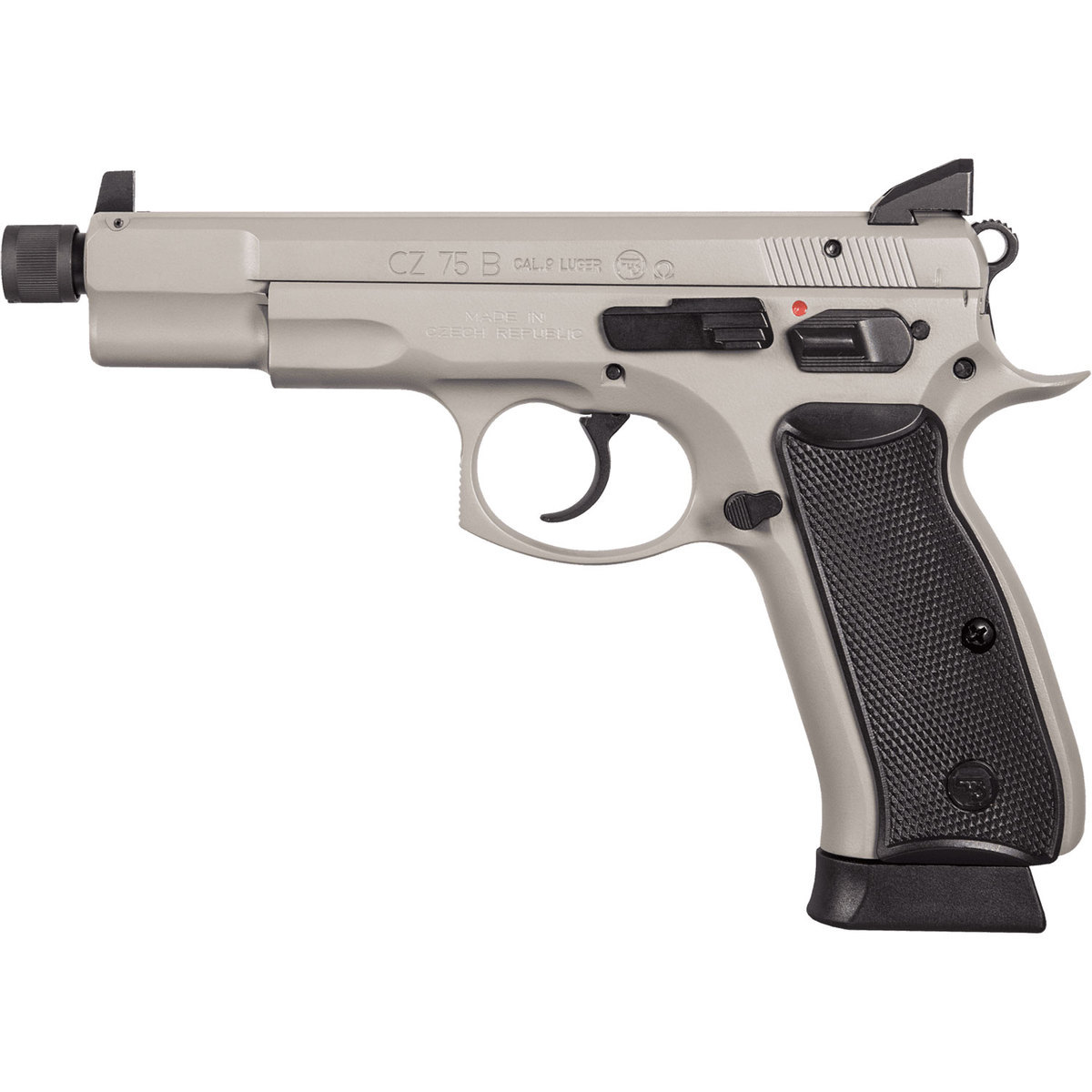 CZ 75 B Omega Suppressor Ready 9mm Luger 5.21in Grey Pistol - 10+1 Rounds CZ 75 B Omega Suppressor Ready 9mm Luger 5.21in Grey Pistol - 10+1 Rounds