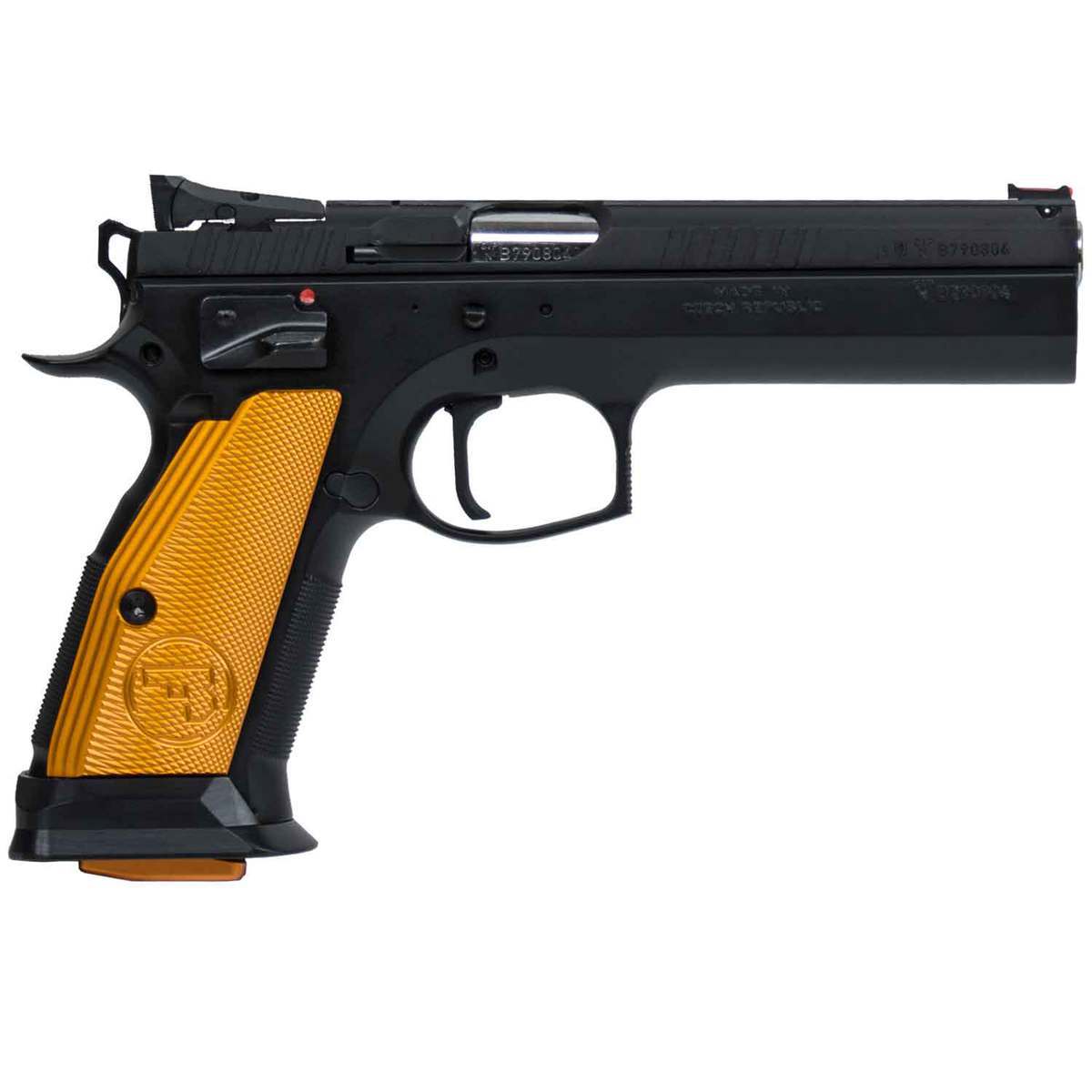 CZ 75 Tactical Sport Orange 40 S&W 5.4in Blued Pistol - 10+1 Rounds - Black CZ 75 Tactical Sport Orange 40 S&W 5.4in Blued Pistol - 10+1 Rounds - Black