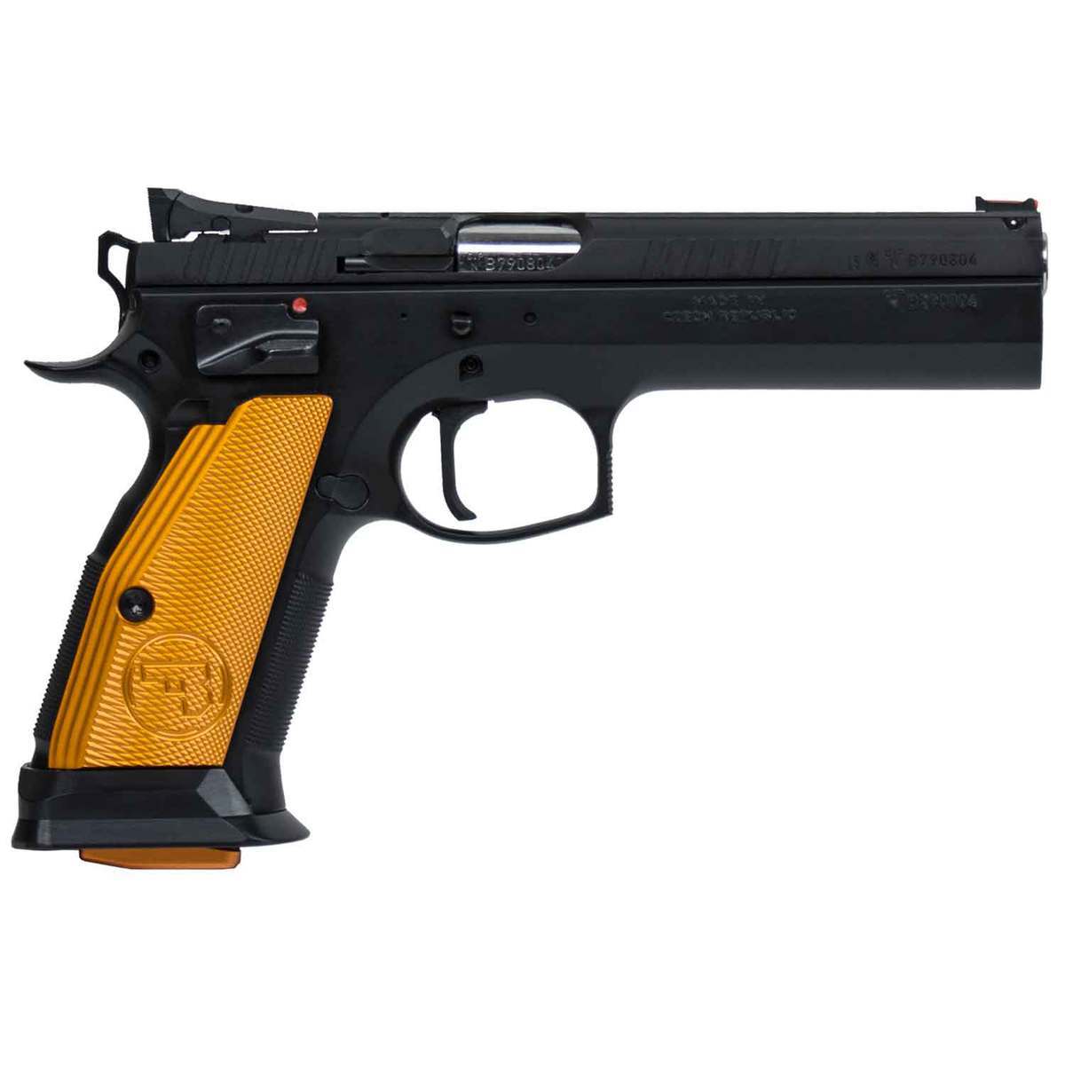 CZ USA 75 Tactical Sport Orange 9mm Luger 5.4in Blued Pistol - 20+1 Rounds - Black CZ USA 75 Tactical Sport Orange 9mm Luger 5.4in Blued Pistol - 20+1 Rounds - Black