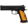 CZ USA 75 Tactical Sport Orange 9mm Luger 5.4in Blued Pistol - 20+1 Rounds - Black