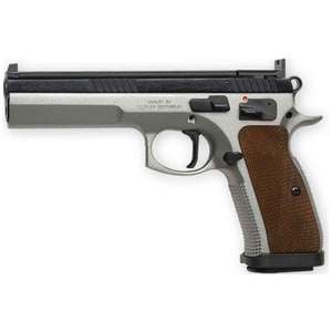 CZ 75 Tactical Sport 40 S&W 5.4in Stainless Pistol - 17+1 Rounds