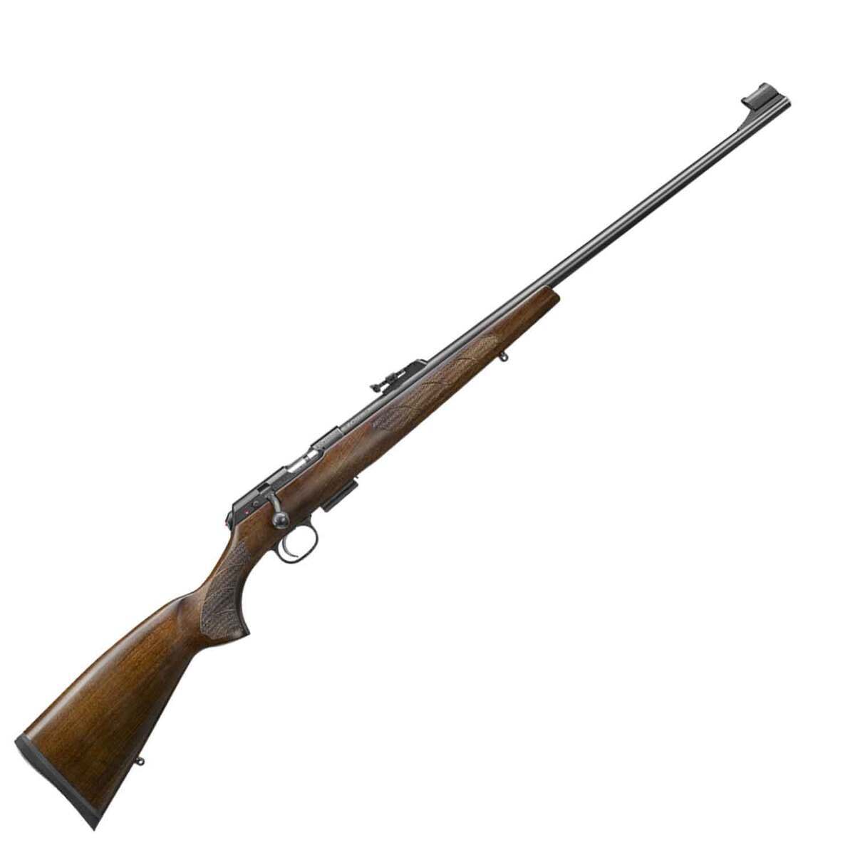 CZ CZ 457 Lux Black Nitride Bolt Action Rimfire Rilfe - 22 WMR (22 Mag) - 24in - Brown CZ CZ 457 Lux Black Nitride Bolt Action Rimfire Rilfe - 22 WMR (22 Mag) - 24in - Brown