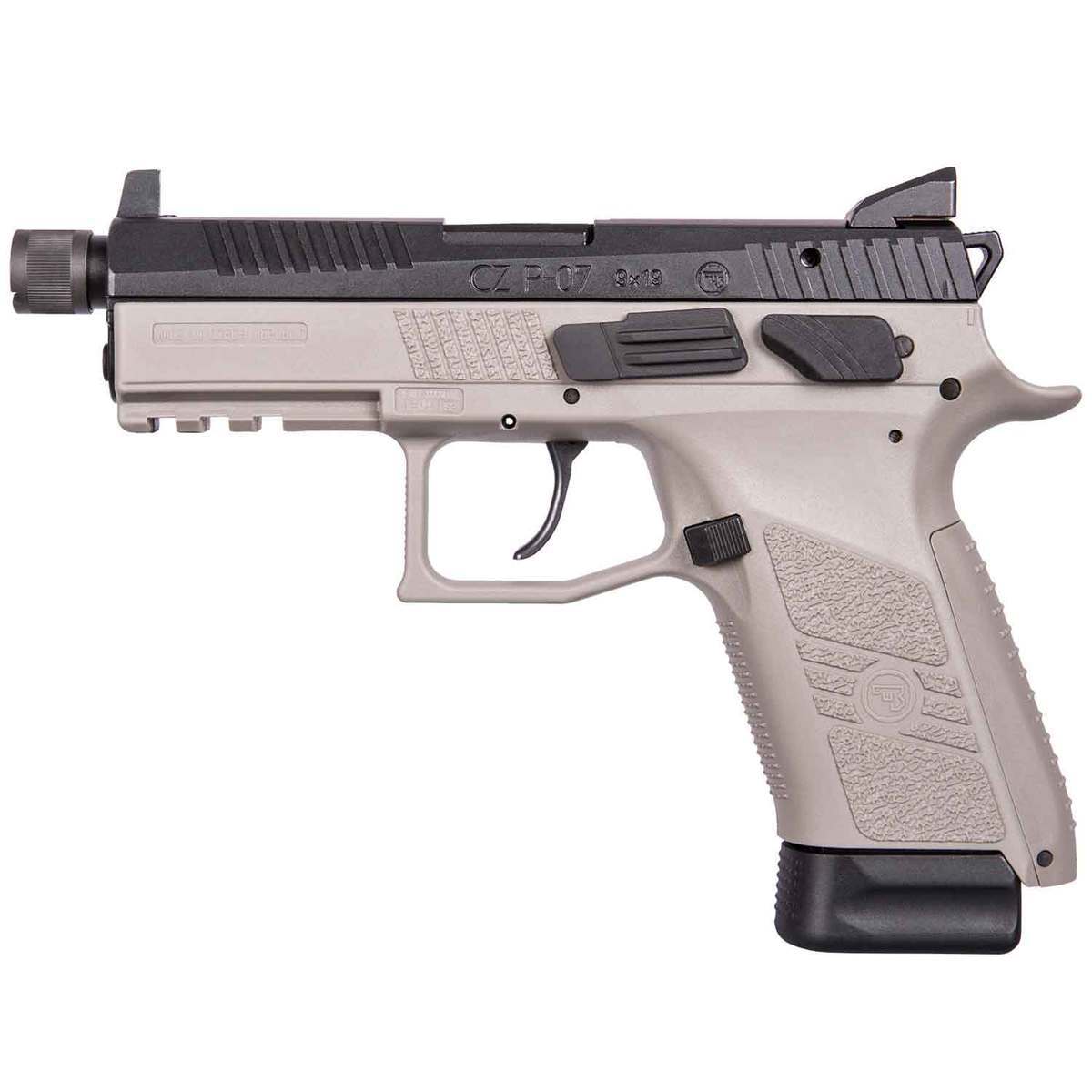 CZ P-07 9mm Luger 4.36in Grey/Black Pistol - 10+1 Rounds CZ P-07 9mm Luger 4.36in Grey/Black Pistol - 10+1 Rounds
