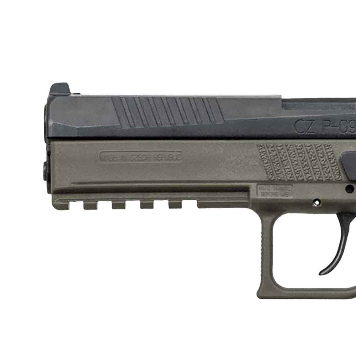 CZ P-09 9mm Luger 4.54in Black/OD Green Pistol - 10+1 Rounds ...