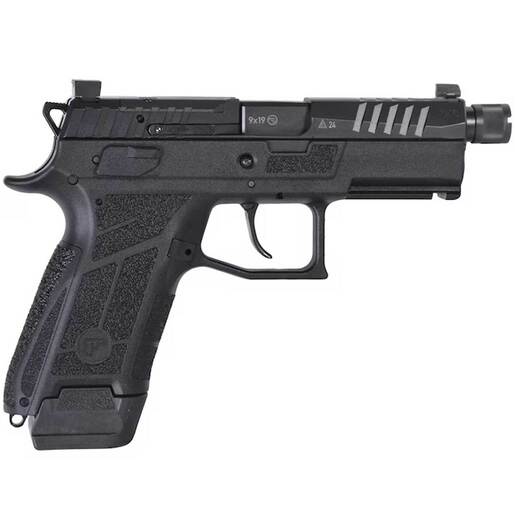 CZ P-09 C Nocturne 9mm Luger 3.74in Black Pistol - 17+1 Rounds - Black Compact
