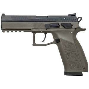 CZ P09 DUTY 9mm Luger 4.54in Black/OD Green Pistol - 10+1 Rounds