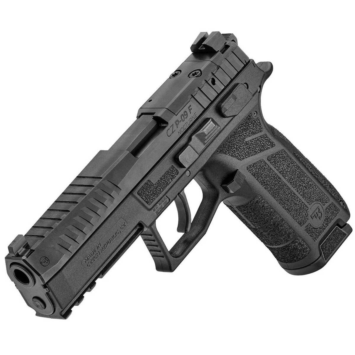 CZ P-09 F Nocturne 9mm Luger 4.53in Black Nitride Pistol - 10+1 Rounds ...