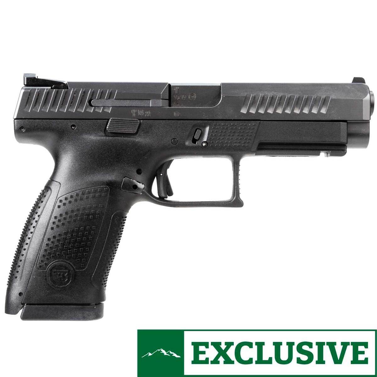 CZ P-10 Semi-Compact 9mm Luger 4.5in Black Nitride Pistol - 15+1 Rounds - Black CZ P-10 Semi-Compact 9mm Luger 4.5in Black Nitride Pistol - 15+1 Rounds - Black