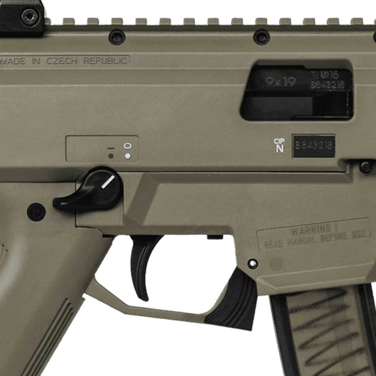 CZ Scorpion EVO3 S1 9mm Luger 7.75in FDE Modern Sporting Pistol - 10+1 Rounds - Tan CZ Scorpion EVO3 S1 9mm Luger 7.75in FDE Modern Sporting Pistol - 10+1 Rounds - Tan