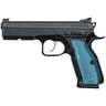 CZ Shadow 2 9mm Luger 4.9in Black Nitride Blue Aluminum Semi Automatic Pistol - 17+1 Rounds - Blue