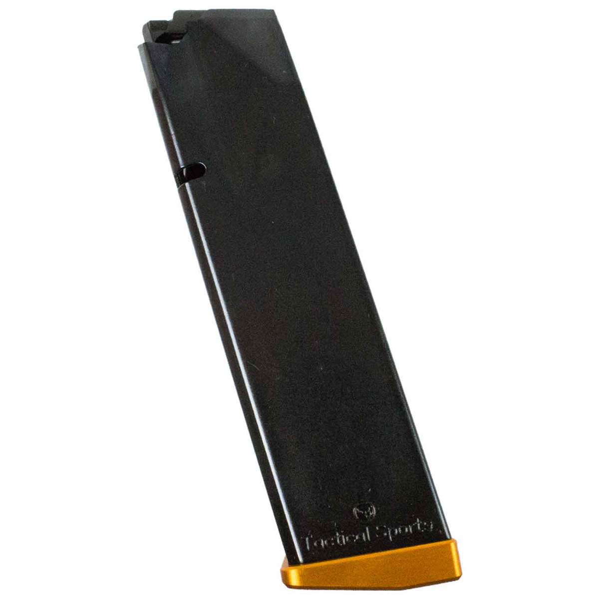 CZ USA Black/Orange CZ 75 TS 40 S&W Handgun Magazine - 17 Rounds - Black/Orange CZ USA Black/Orange CZ 75 TS 40 S&W Handgun Magazine - 17 Rounds - Black/Orange