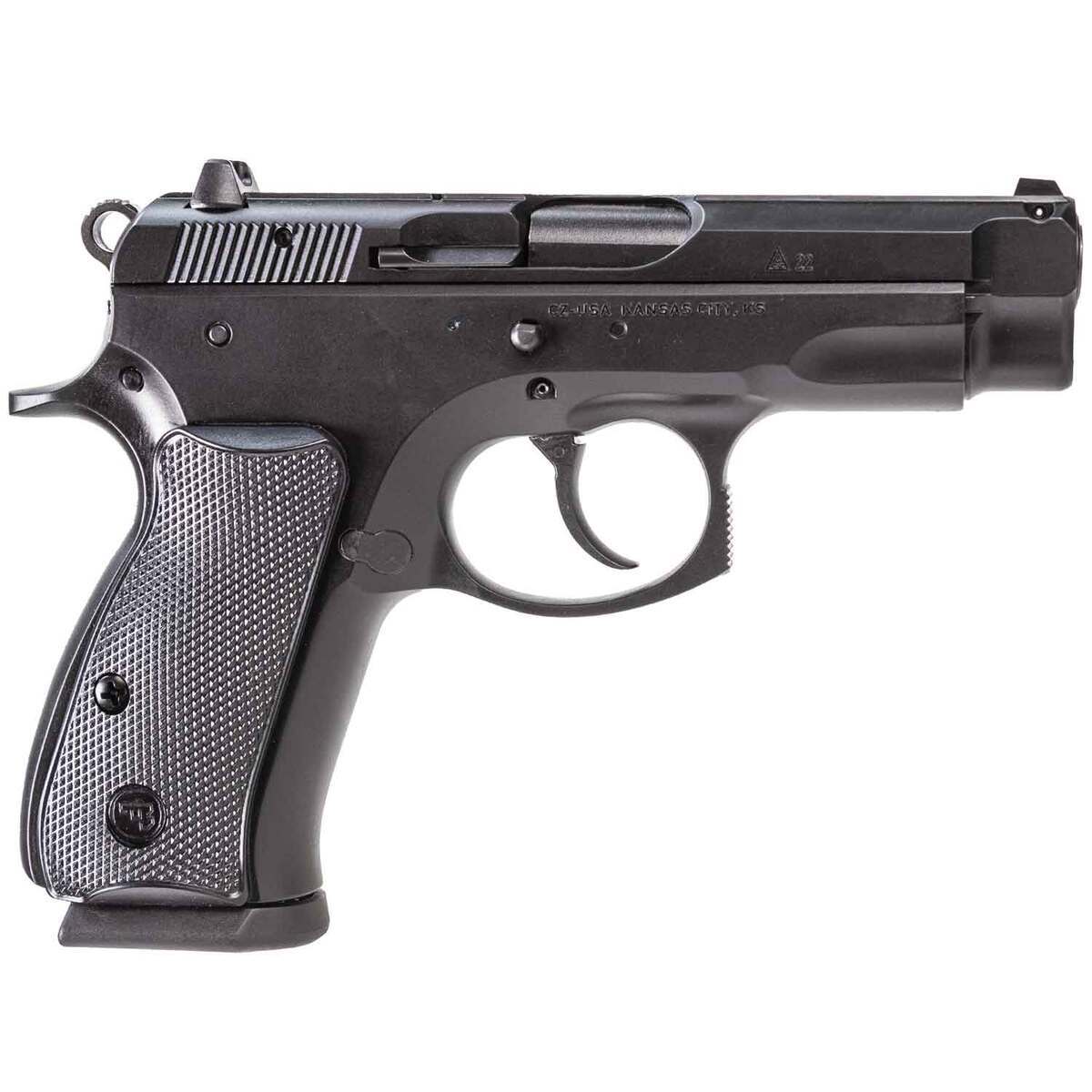 CZ USA CZ 75 Compact 9mm Luger 3.75in Black Polycoat Pistol - 15+1 Rounds - Black CZ USA CZ 75 Compact 9mm Luger 3.75in Black Polycoat Pistol - 15+1 Rounds - Black
