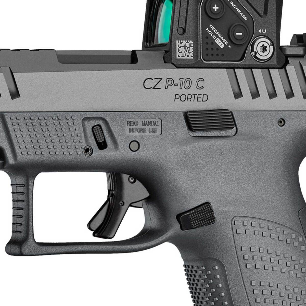 Compc Ported CZ USA P-10 C Compact Ported with Aimpoint COA 9mm Luger 4in Black ...