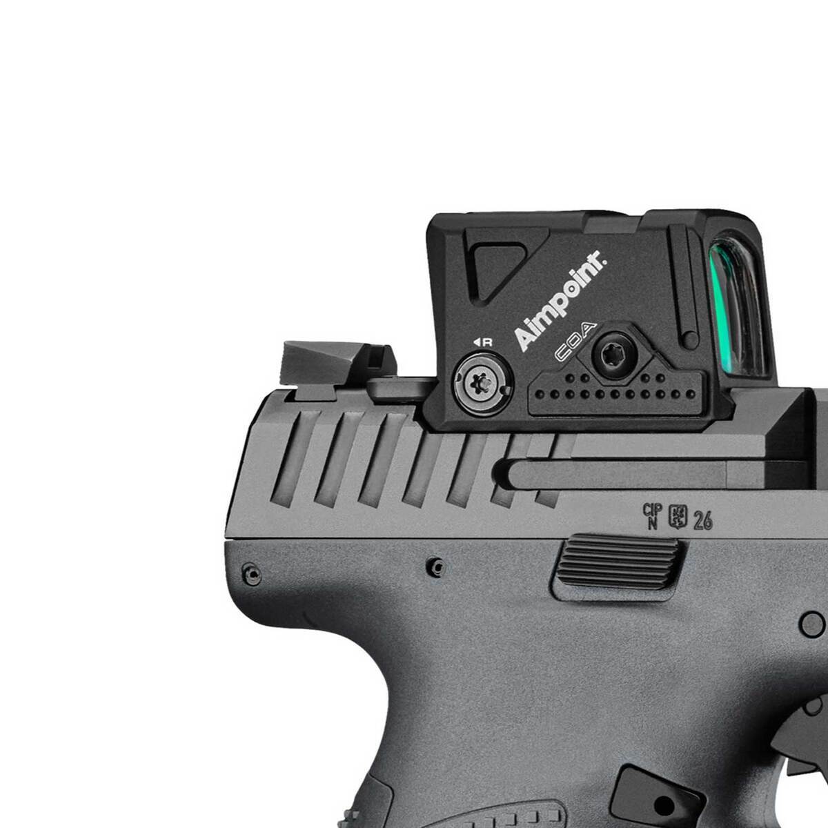 Compc Ported CZ USA P-10 C Compact Ported with Aimpoint COA 9mm Luger 4in Black ...