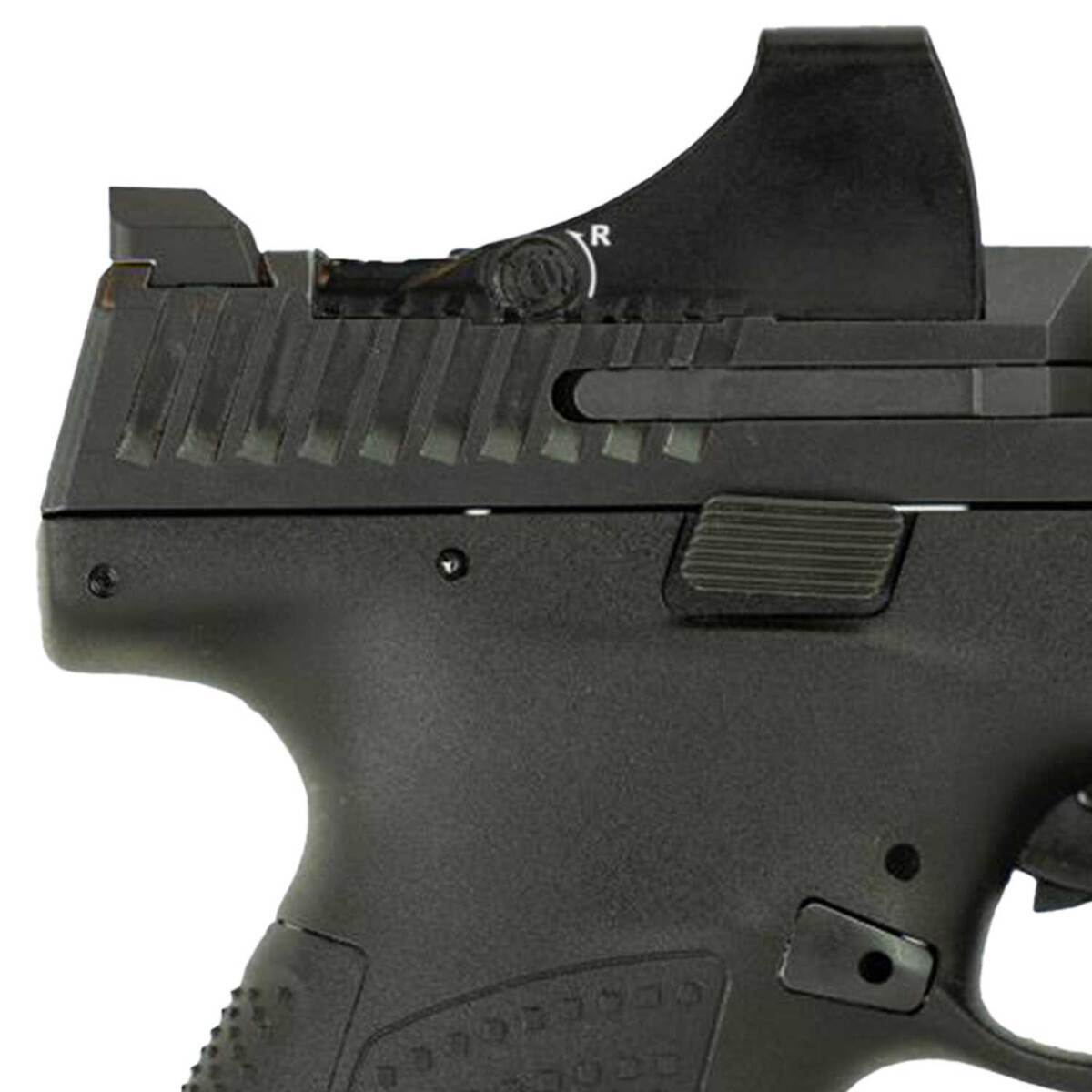 CZ USA P-10 S with Holosun SCS Green Dot Sight 9mm Luger 3.5in Black Nitride Pistol - 12+1 Rounds - Black CZ USA P-10 S with Holosun SCS Green Dot Sight 9mm Luger 3.5in Black Nitride Pistol - 12+1 Rounds - Black