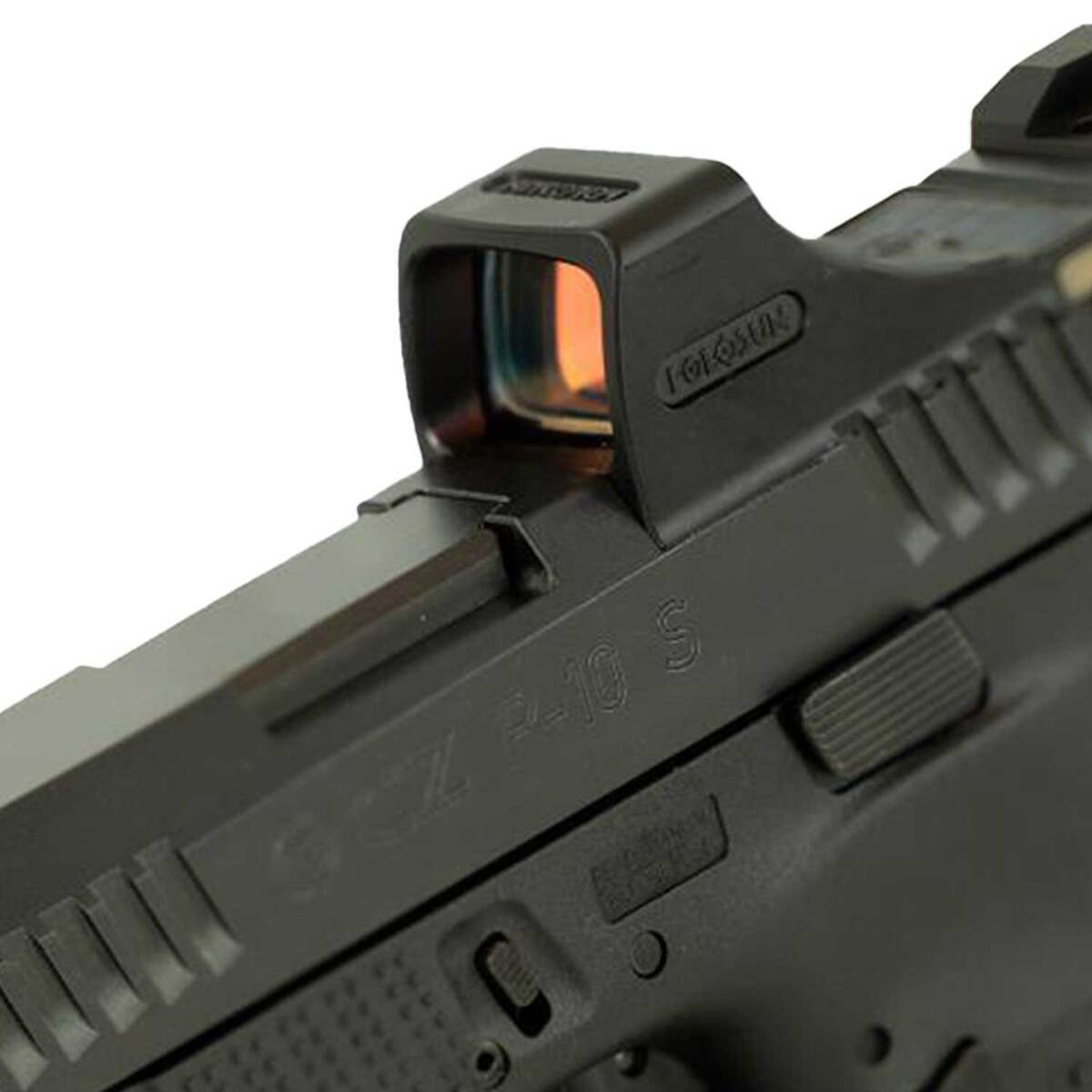 CZ USA P-10 S with Holosun SCS Green Dot Sight 9mm Luger 3.5in Black Nitride Pistol - 12+1 Rounds - Black CZ USA P-10 S with Holosun SCS Green Dot Sight 9mm Luger 3.5in Black Nitride Pistol - 12+1 Rounds - Black