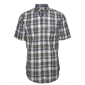 Dakota Grizzly Men's Button Up Short Sleeve Casual Shirt - Olive - XL