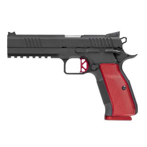 Dan Wesson DWX 9mm Luger 4.95in Black Duty Pistol - 19+1 Rounds - Red image