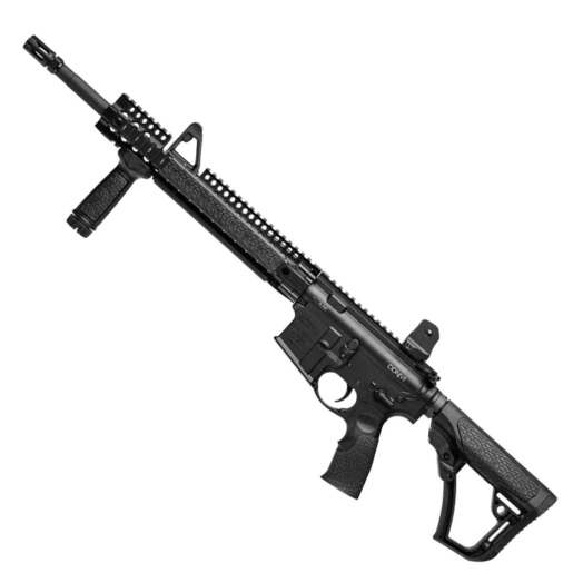 Daniel Defense DDM4 V1 5.56mm NATO 16in Matte Black Semi Automatic Modern Sporting Rifle - No Magazine - Black image
