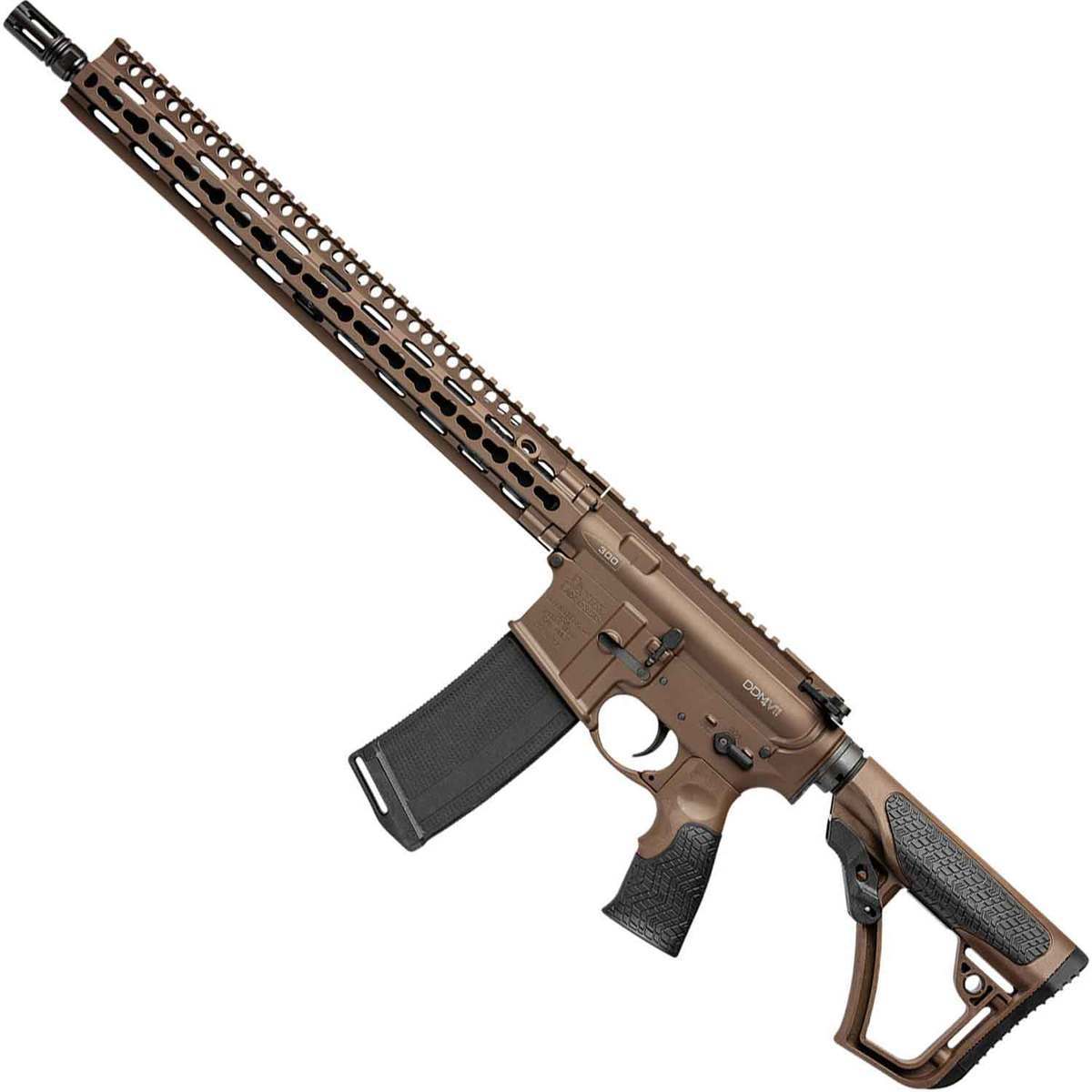 Daniel Defense Color Daniel Defense DDM4 V11 300 AAC Blackout 16in Brown Cerakote Semi ...