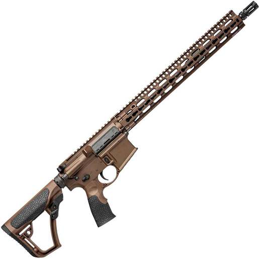 Daniel Defense DDM4 V11 5.56mm NATO 16in Brown Cerakote Semi Automatic Rifle - 10+1 Rounds - Dark Brown, Mil Spec + image