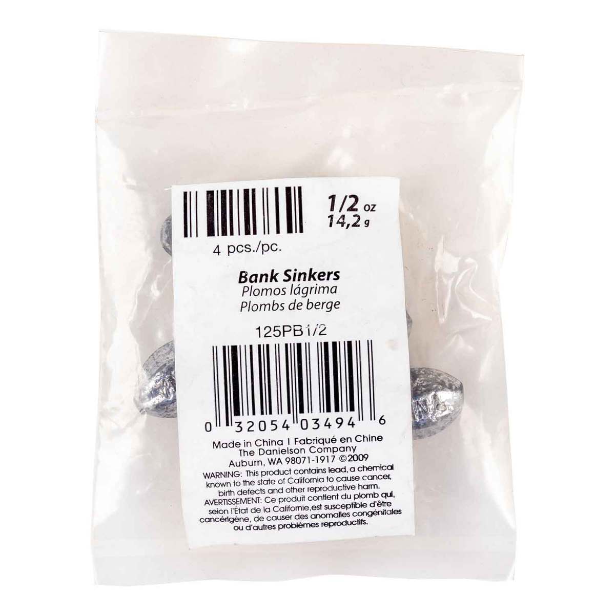 Danielson Bank Sinker 16oz Danielson Bank Sinker 16oz