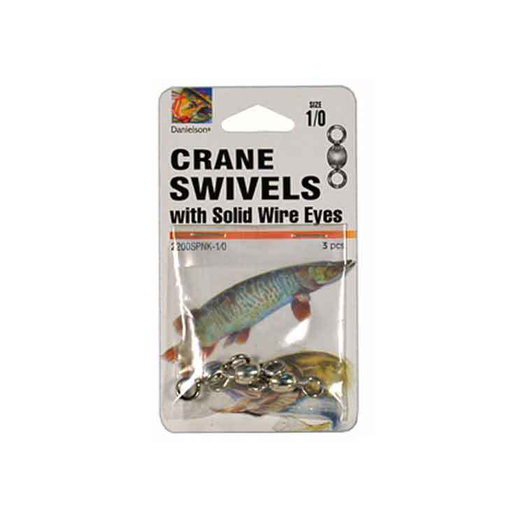 Danielson Crane Swivel W/Interlock Snap - Nickel 10 Danielson Crane Swivel W/Interlock Snap - Nickel 10