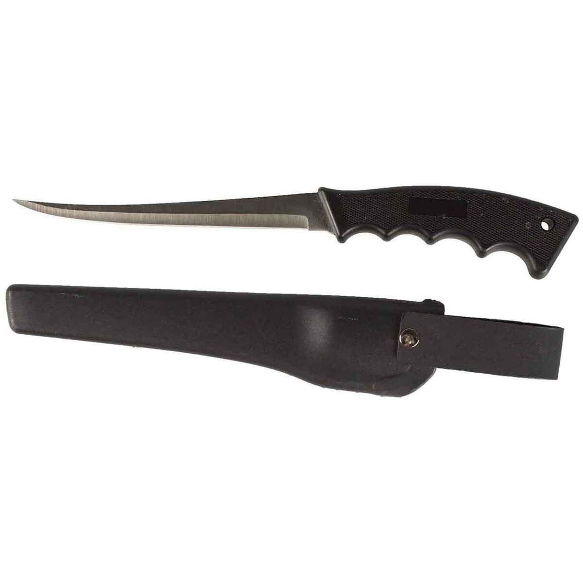 Danielson Premium Fillet Knife with Sheath - Black, 6in - Black Danielson Premium Fillet Knife with Sheath - Black, 6in - Black