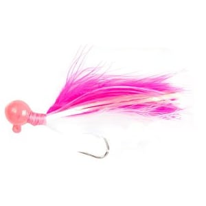 Danielson Steelhead Steelhead/Salmon Jig - Hot Pink/White, 1/4oz