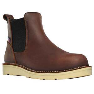 Danner Men's Bull Run Chelsea Soft Toe 6in Work Boots - Brown - Size 10.5 E