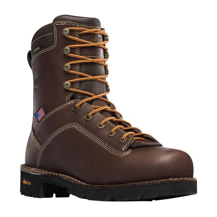 Danner Men's Quarry USA Alloy Toe Work Boot - Brown - Size 11EE - Brown ...