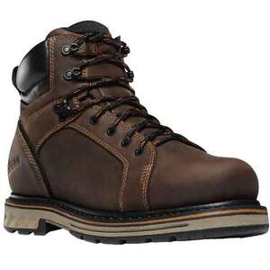 Danner Men's Steel Yard Soft Toe 6in Work Boots - Brown - Size 13